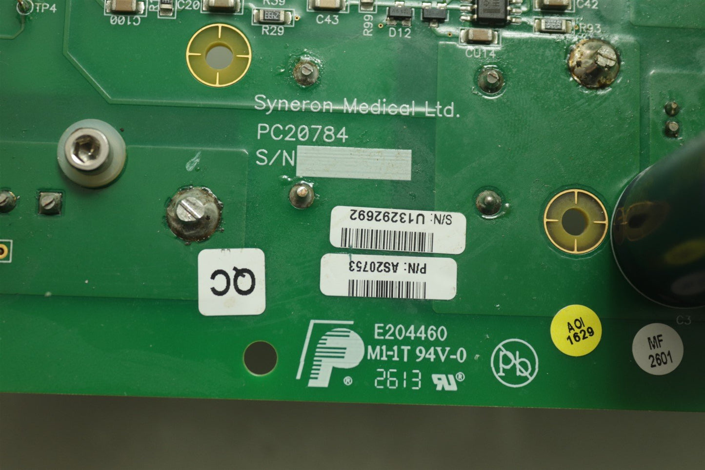 Syneron eLight Laser Diode Driver Power Supply Board PC20784