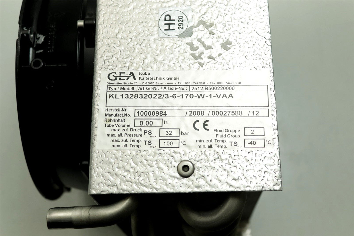 GEA Kuba KL132832022/3-6-170-W-1-VAA Cooling System Radiator With Fan