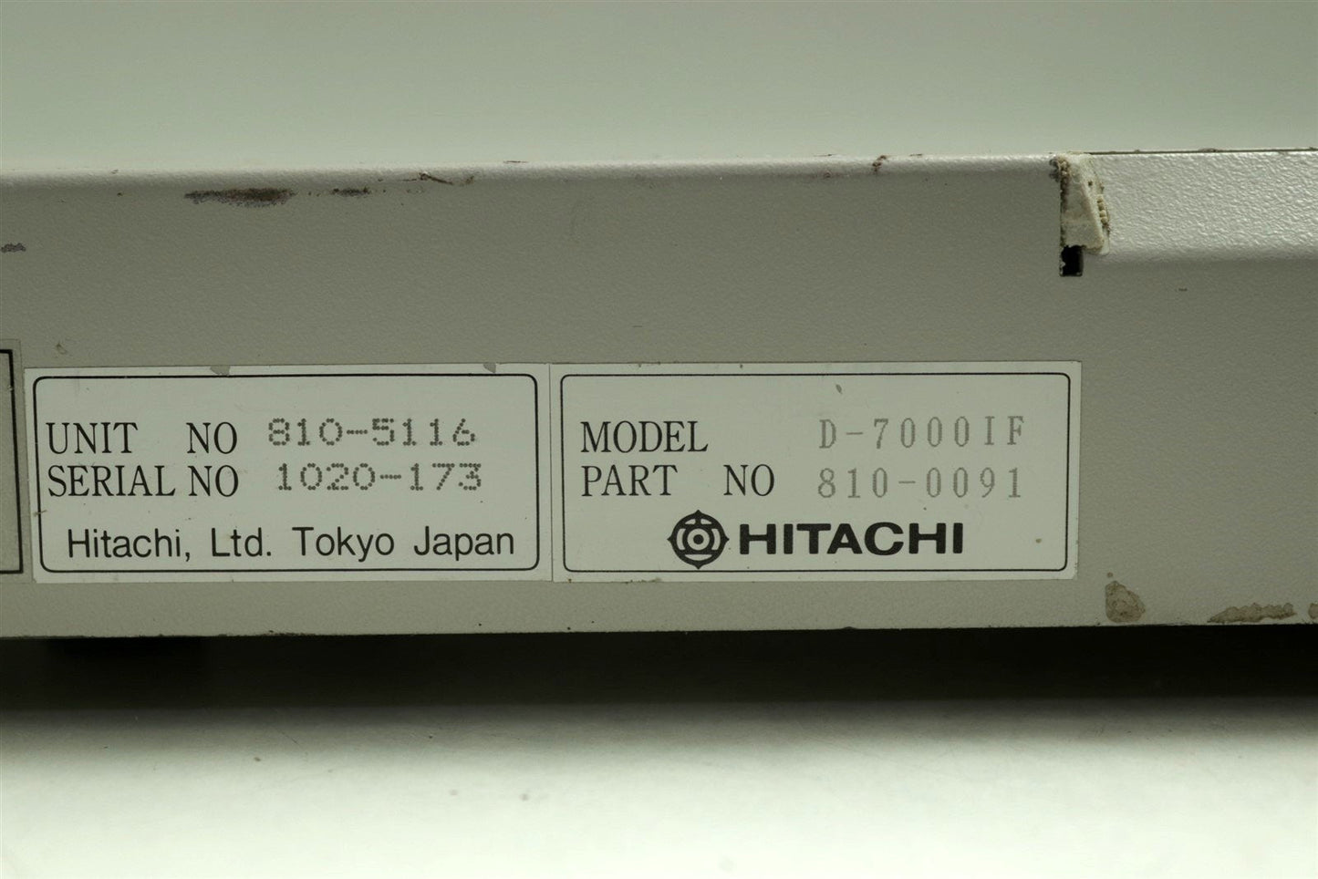 Hitachi Transgenomic D-7000IF Interface Part 810-0091 D-7000