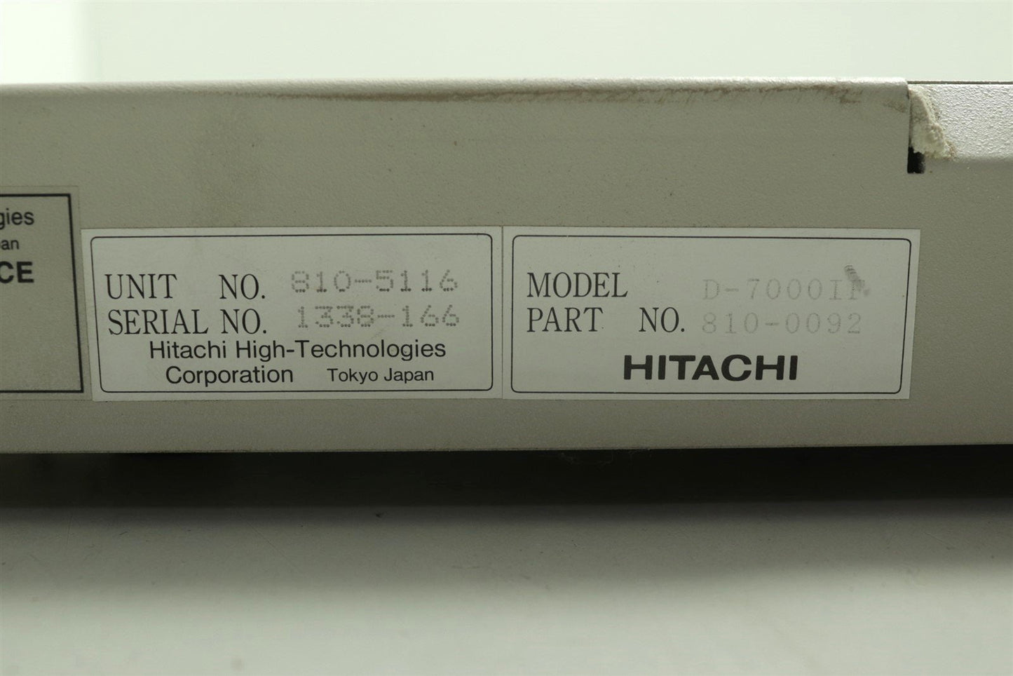 Hitachi Transgenomic D-7000IF Interface Part 810-0092 D-7000