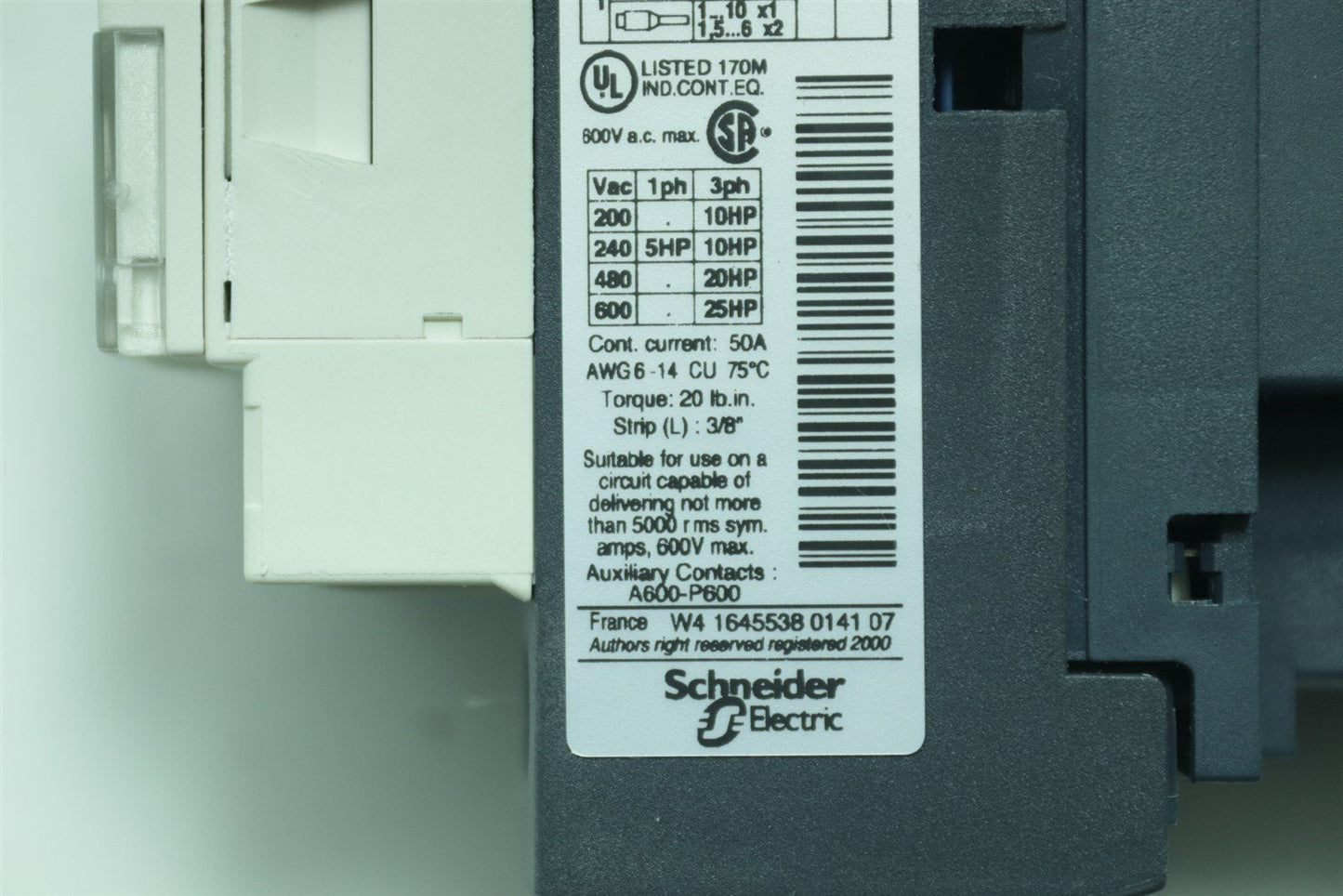 Schneider Electric Telemecanique Contactor LC1D32B7 NEW