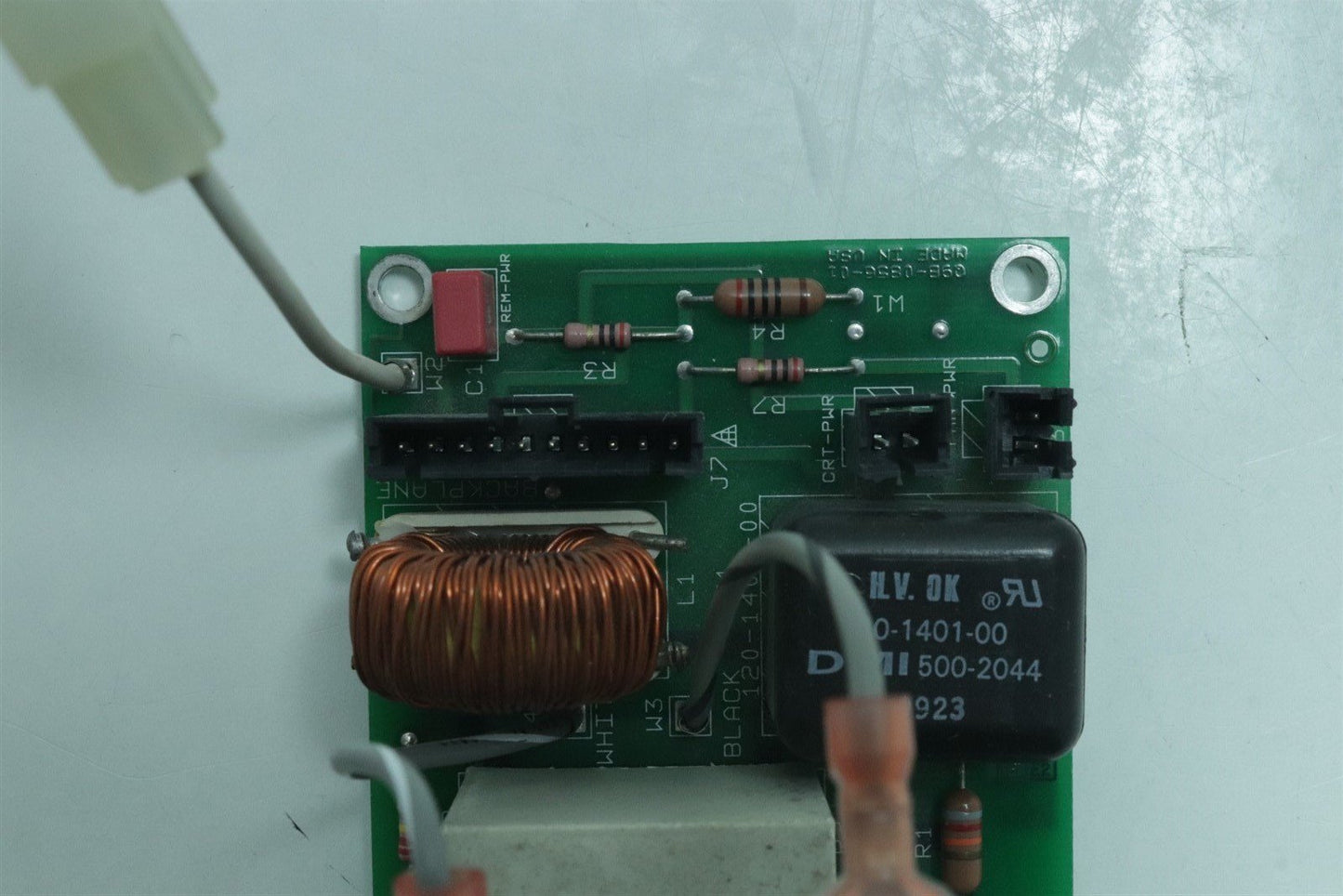 Tektronix TDS 430A Oscilloscope Q9B-0856-01 Main Switch Card w/ Fuse+Line Filter