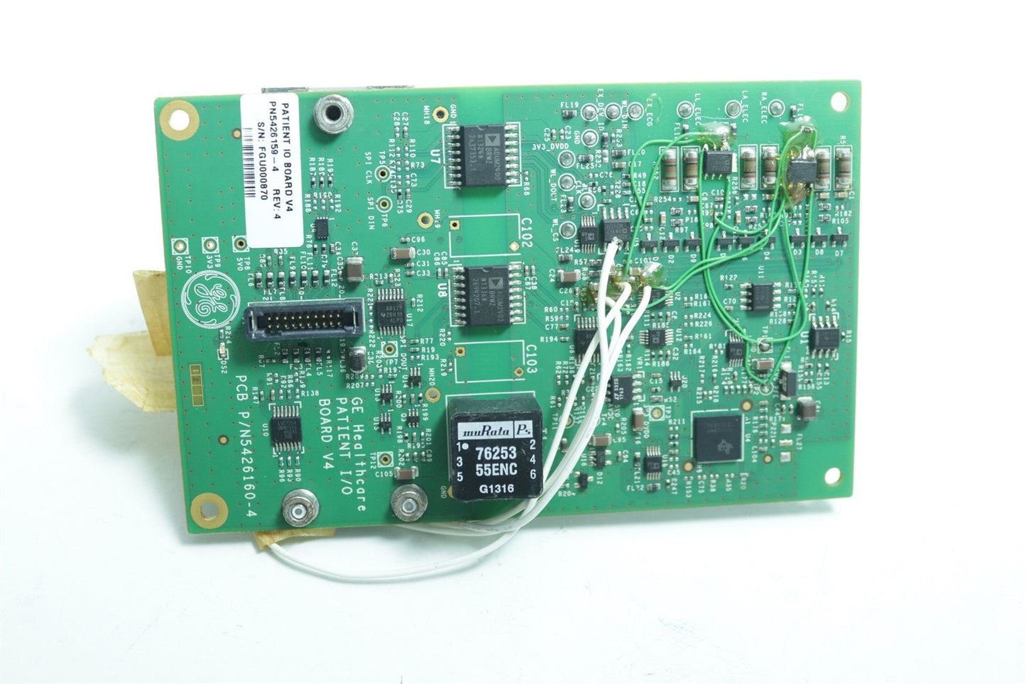 GE Healthcare ECG CARD Patient I/O BOARD V4 5426160-4 NOT TESTED