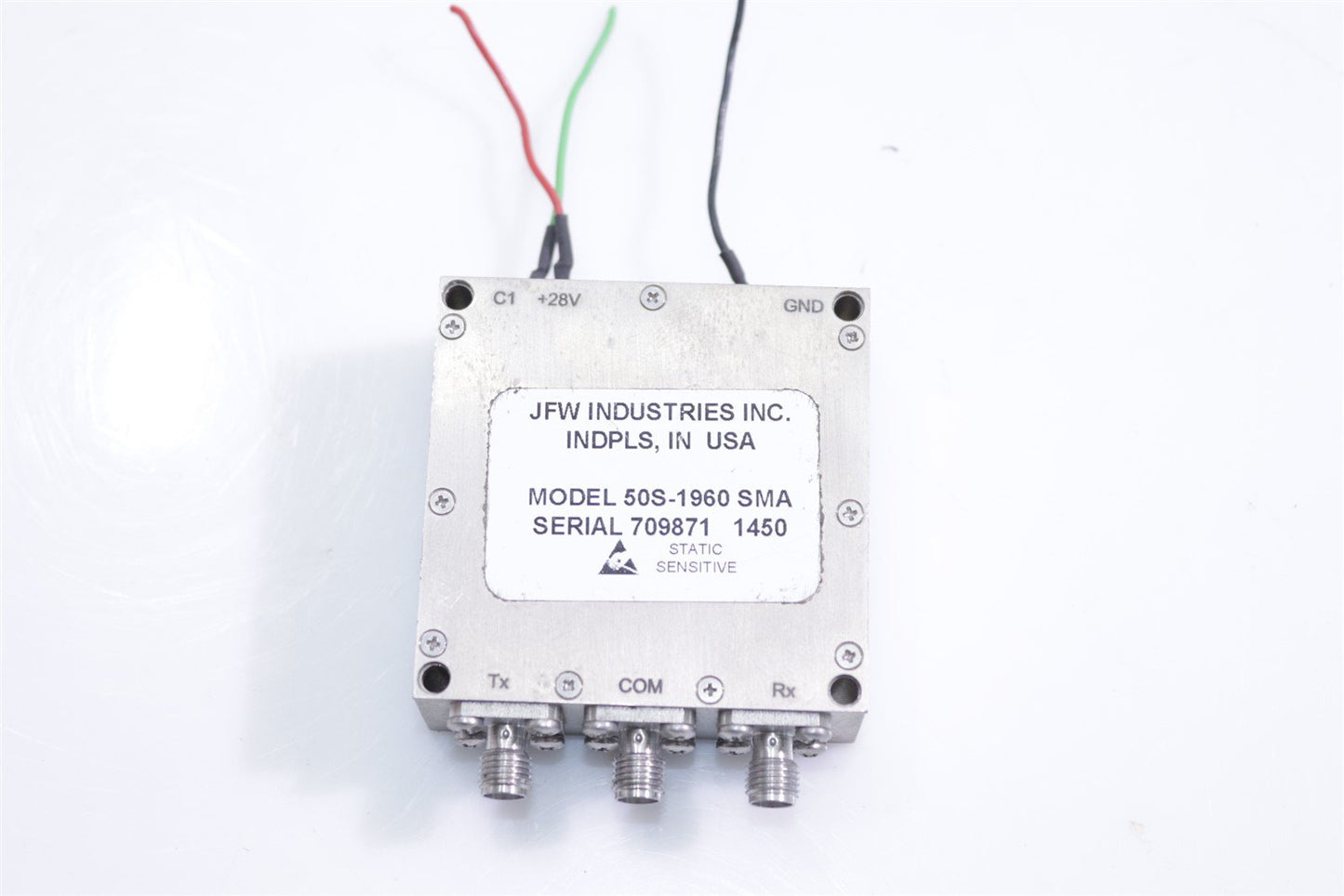JFW 50S-1960 SMA RF Transmission Switch 28V