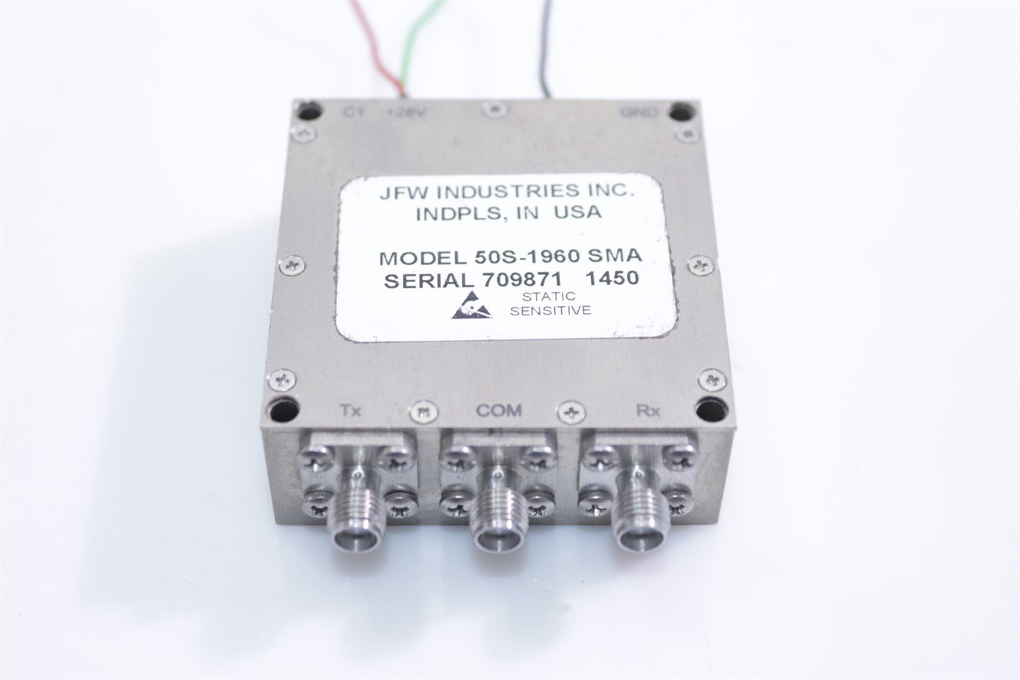 JFW 50S-1960 SMA RF Transmission Switch 28V