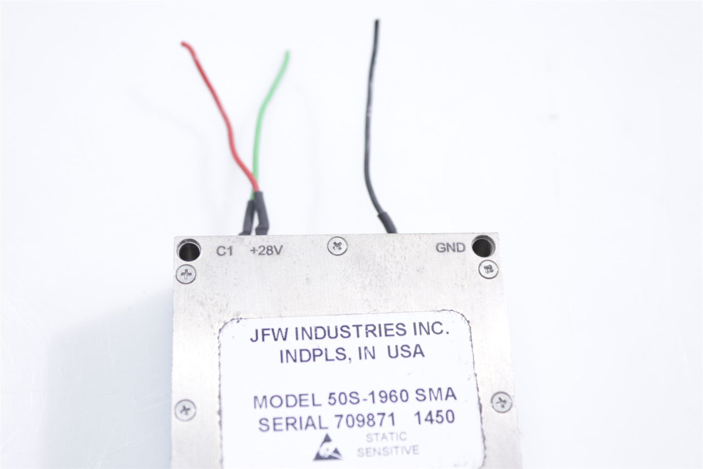 JFW 50S-1960 SMA RF Transmission Switch 28V