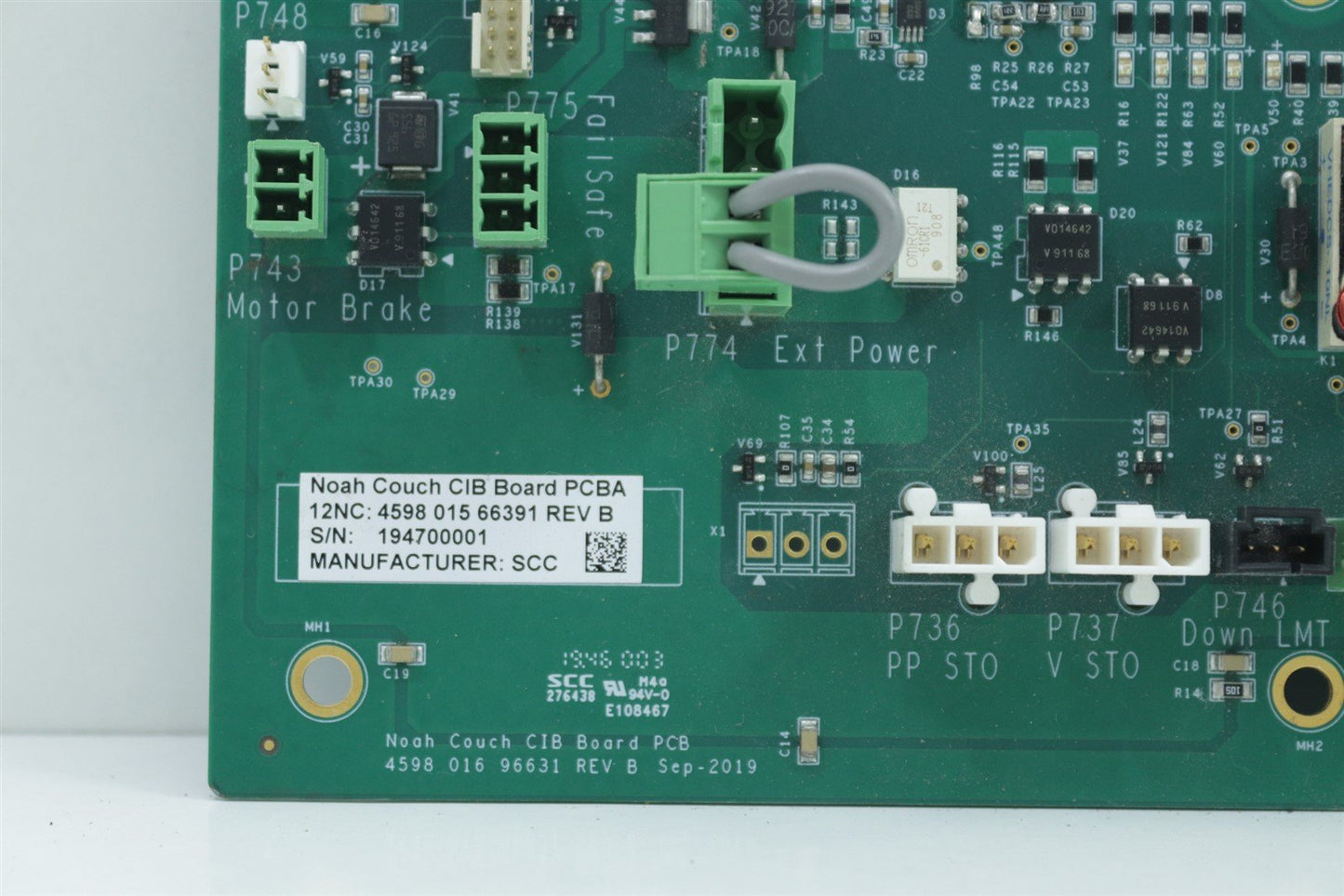 PHILIPS CT Scanner Noah Couch CIB Board PCBA 459801566391