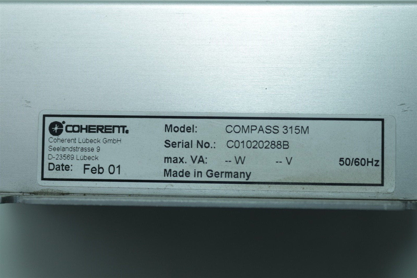 Coherent Laser Controller Compass 315M