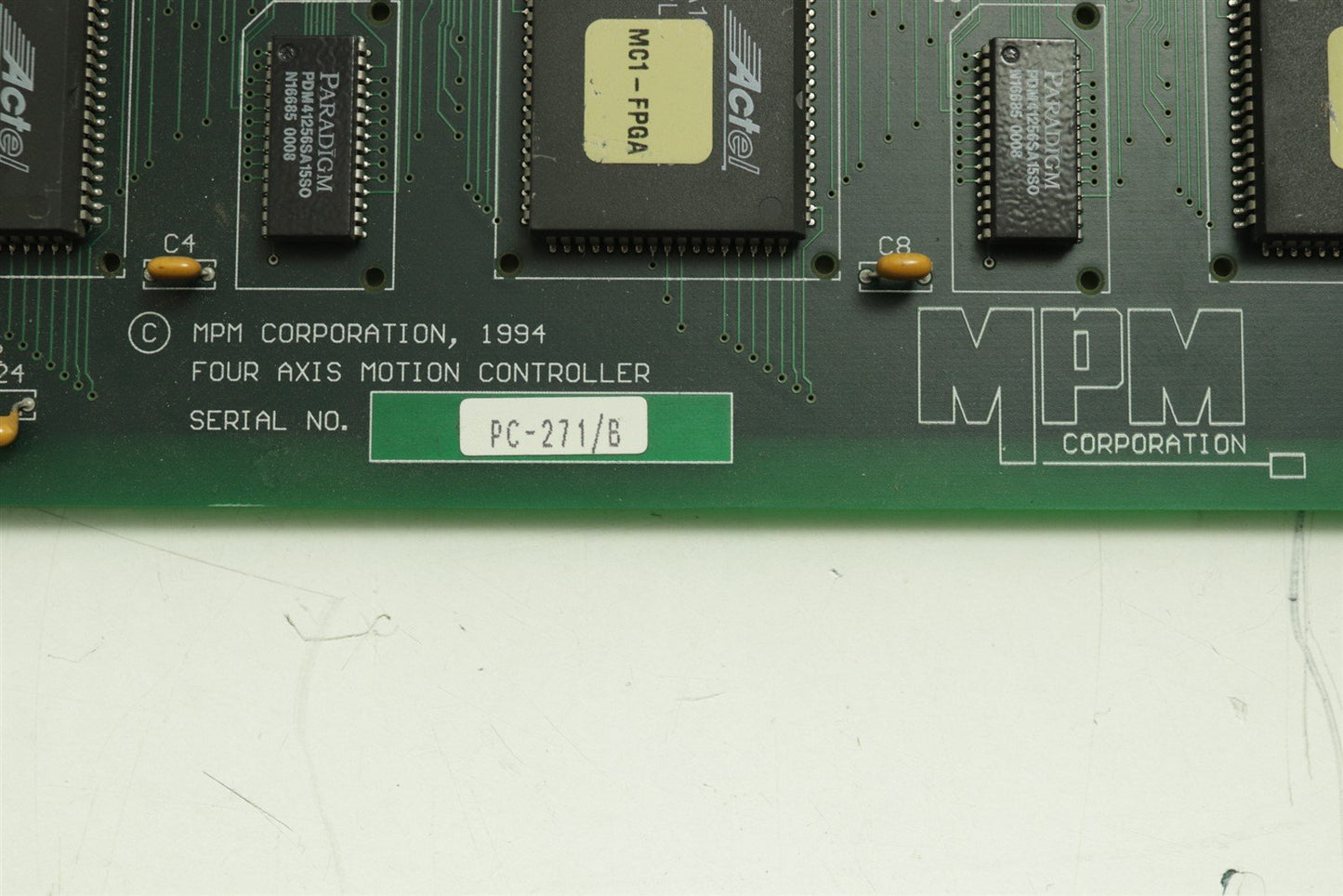 MPM Four Axis Motion Controller Board Assy 4001-02-00-RD-510