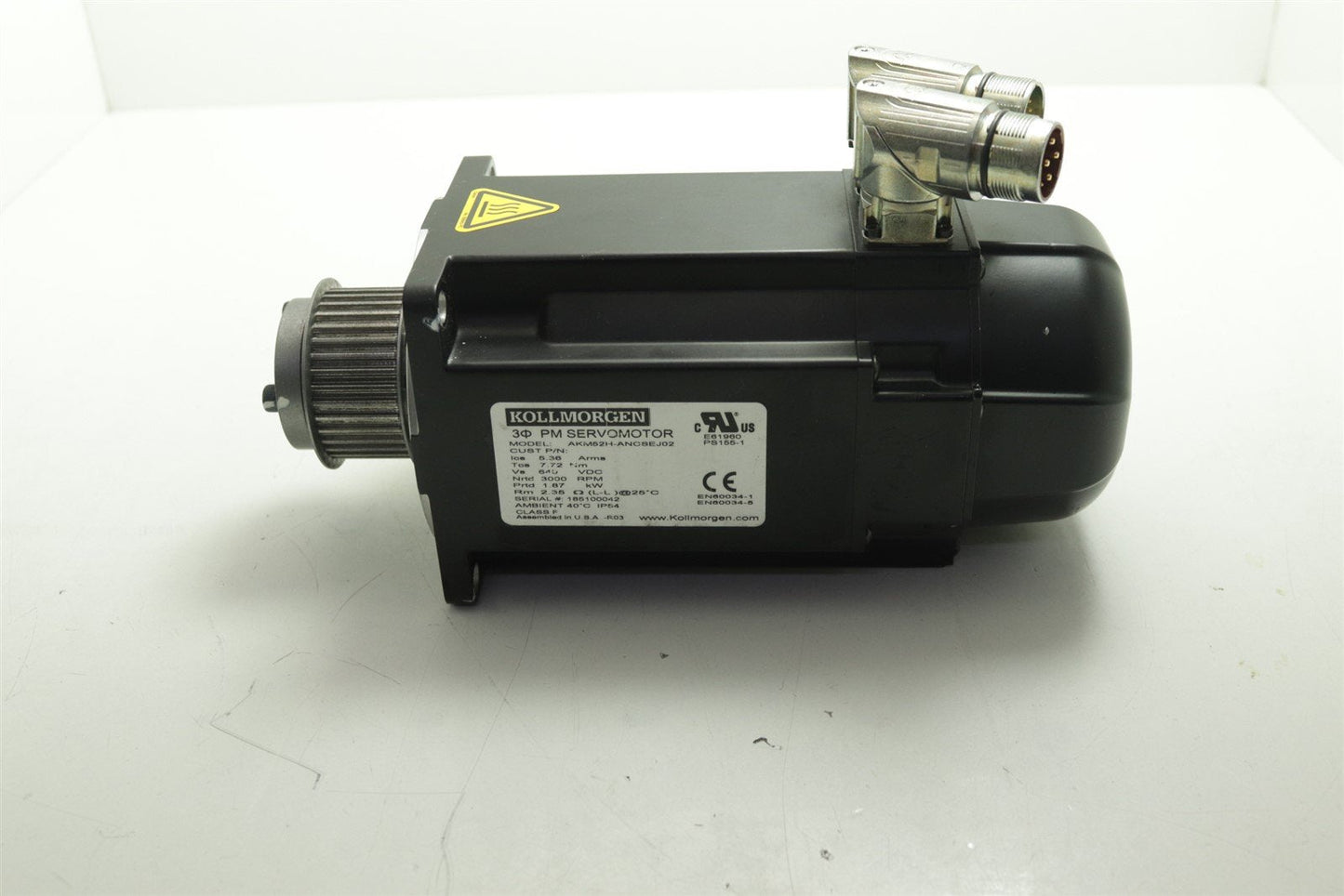 Kollmorgen AKM52H-ANCSEJ02 3 Phase PM Servomotor 640VDC For GE LightSpeed CT
