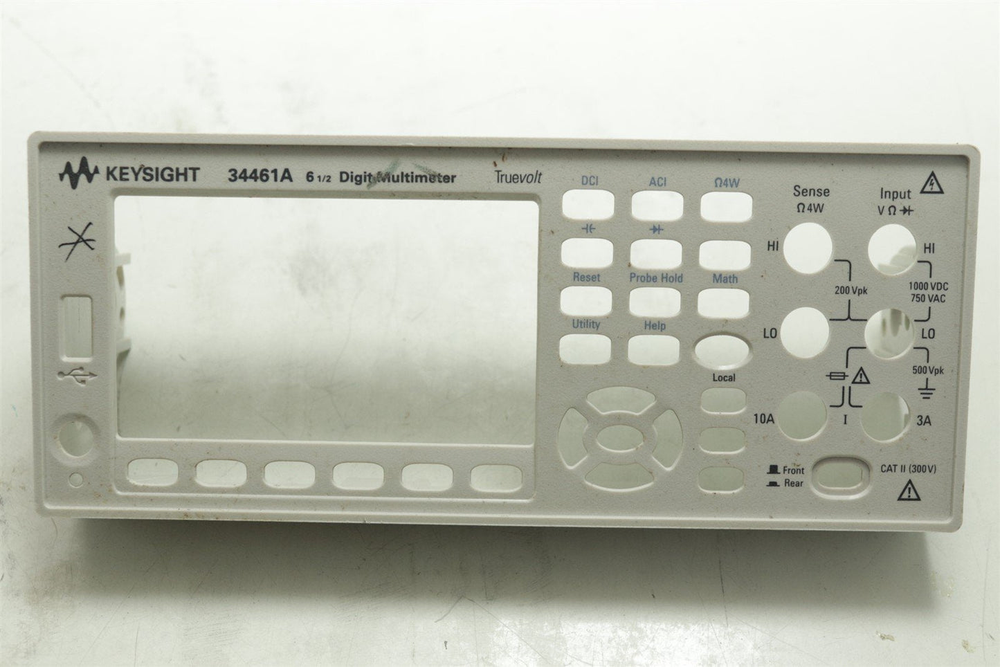 HP Agilent 34461 Digital Multimeter 6½ Digits Front Panel Plastic Piece