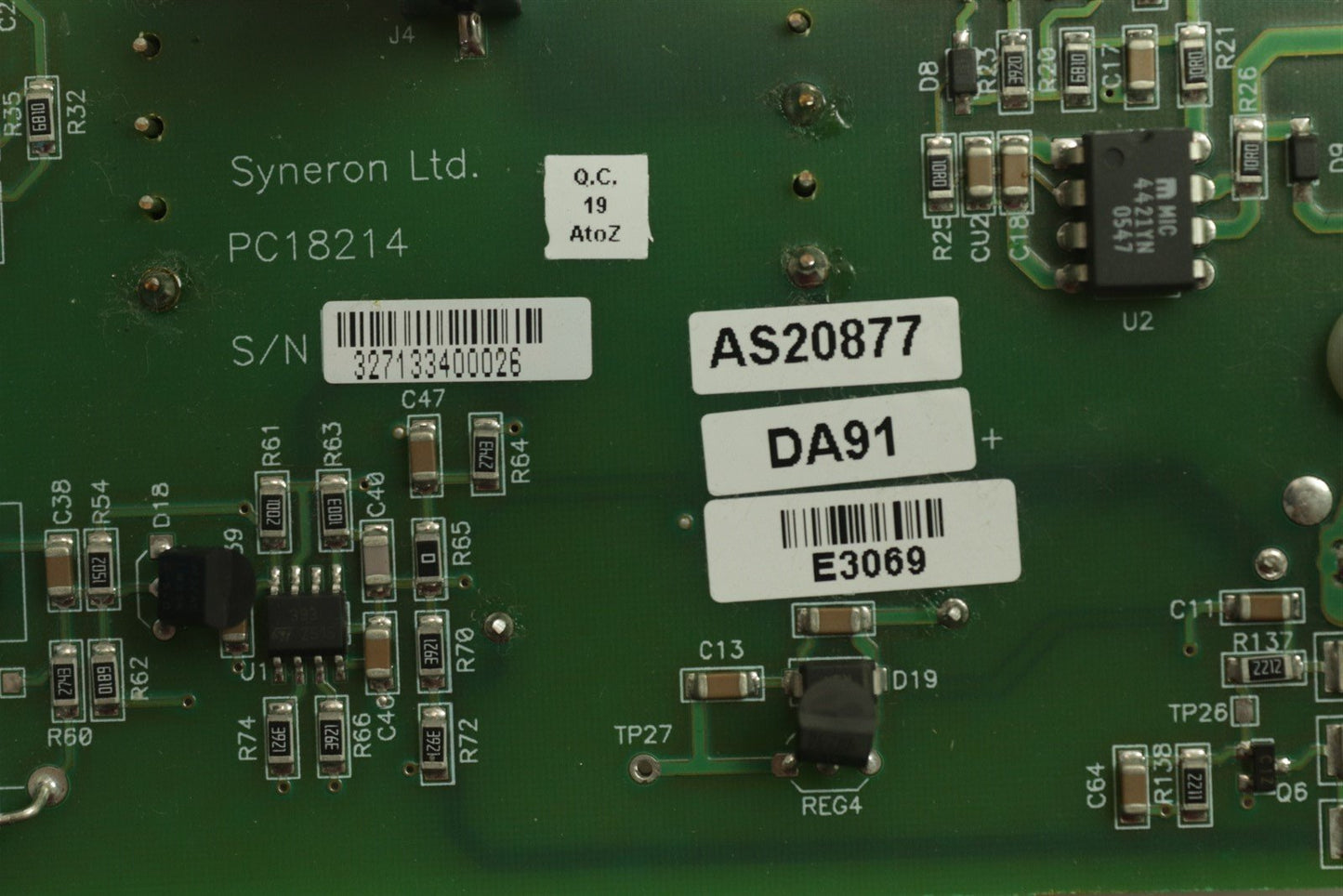 Syneron eLight IPL Laser System Power Supply Module AS20877 PC18214