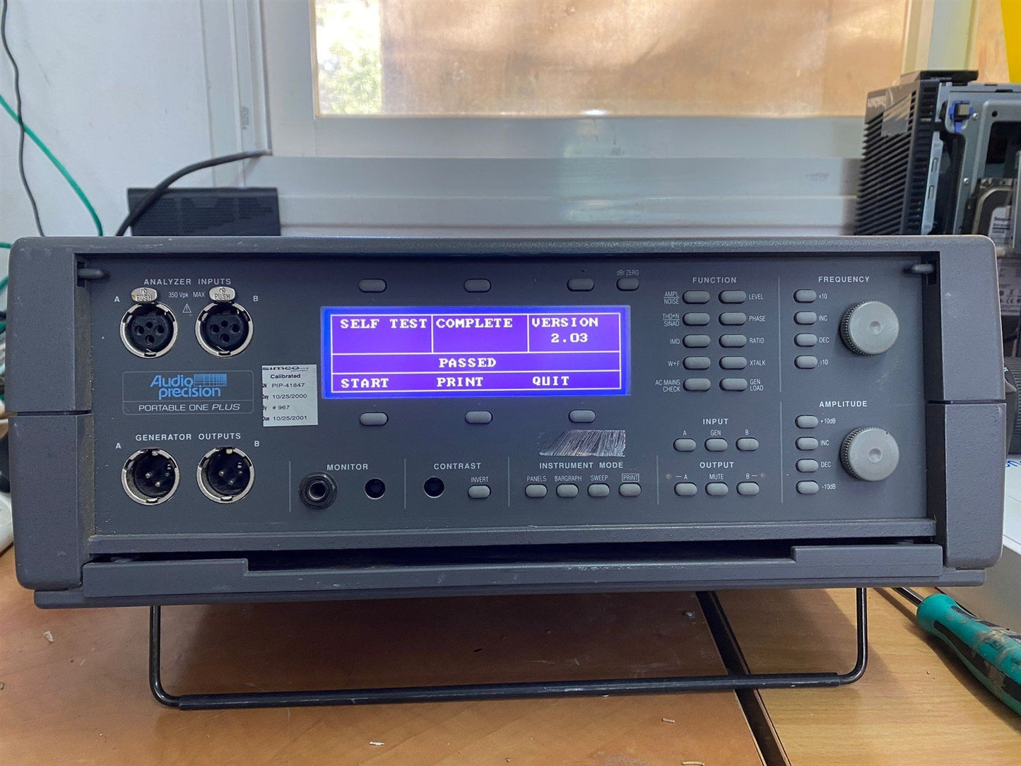 Audio Precision Portable One Plus Audio Analyzer P1P