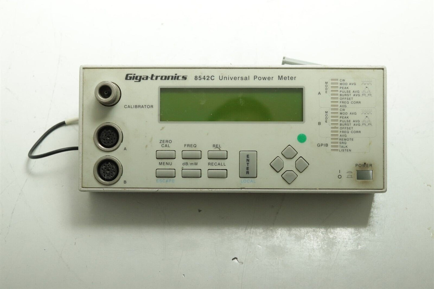 Gigatronics 8542C Universal Power Meter Front Panel