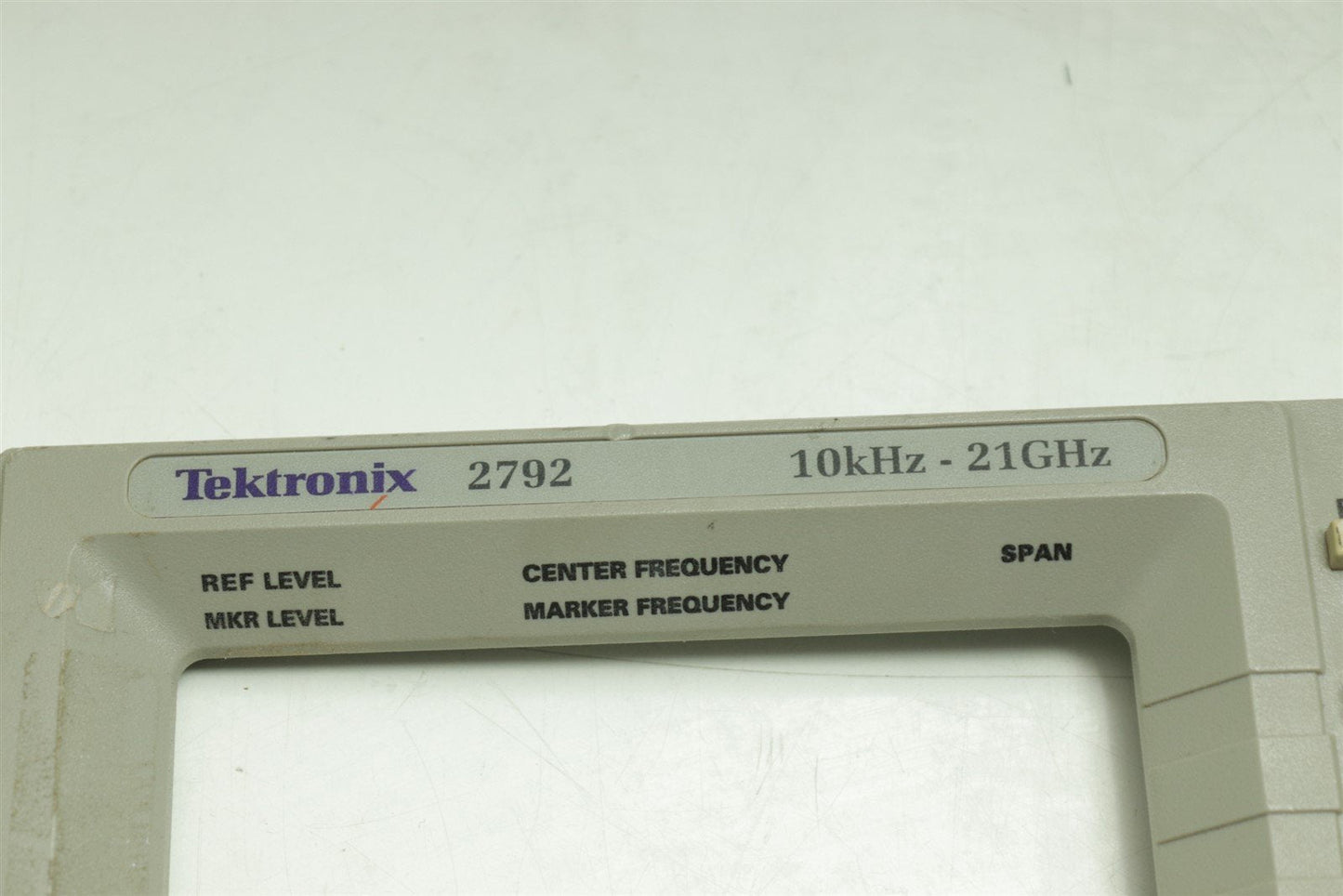 Tektronix 2792 Spectrum Analyzer Front Panel Assy