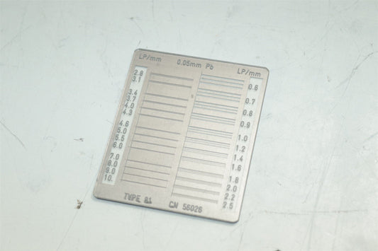 X-Ray Dental Phantom Calibration 4mm Plate Al QC CR DR Test