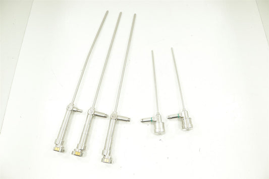 LOT OF 5 VisionSense A134 HD Laparoscopes 3x 5.5mm + 2x 4mm FOR PARTS