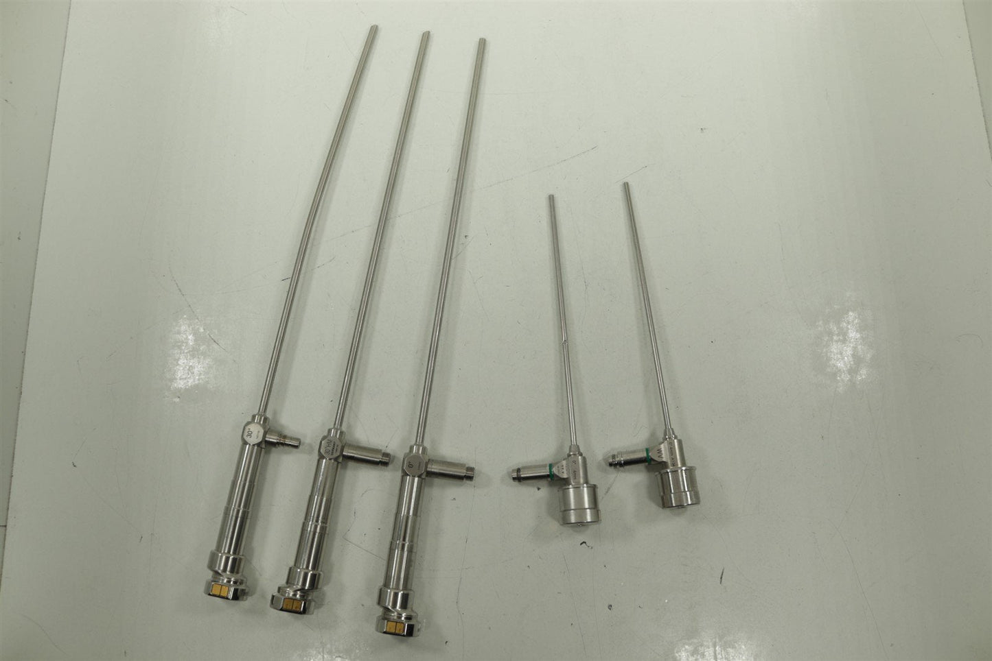 LOT OF 5 VisionSense A134 HD Laparoscopes 3x 5.5mm + 2x 4mm FOR PARTS