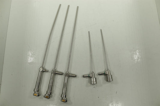 LOT OF 5 VisionSense A134 HD Laparoscopes 3x 5.5mm + 2x 4mm FOR PARTS
