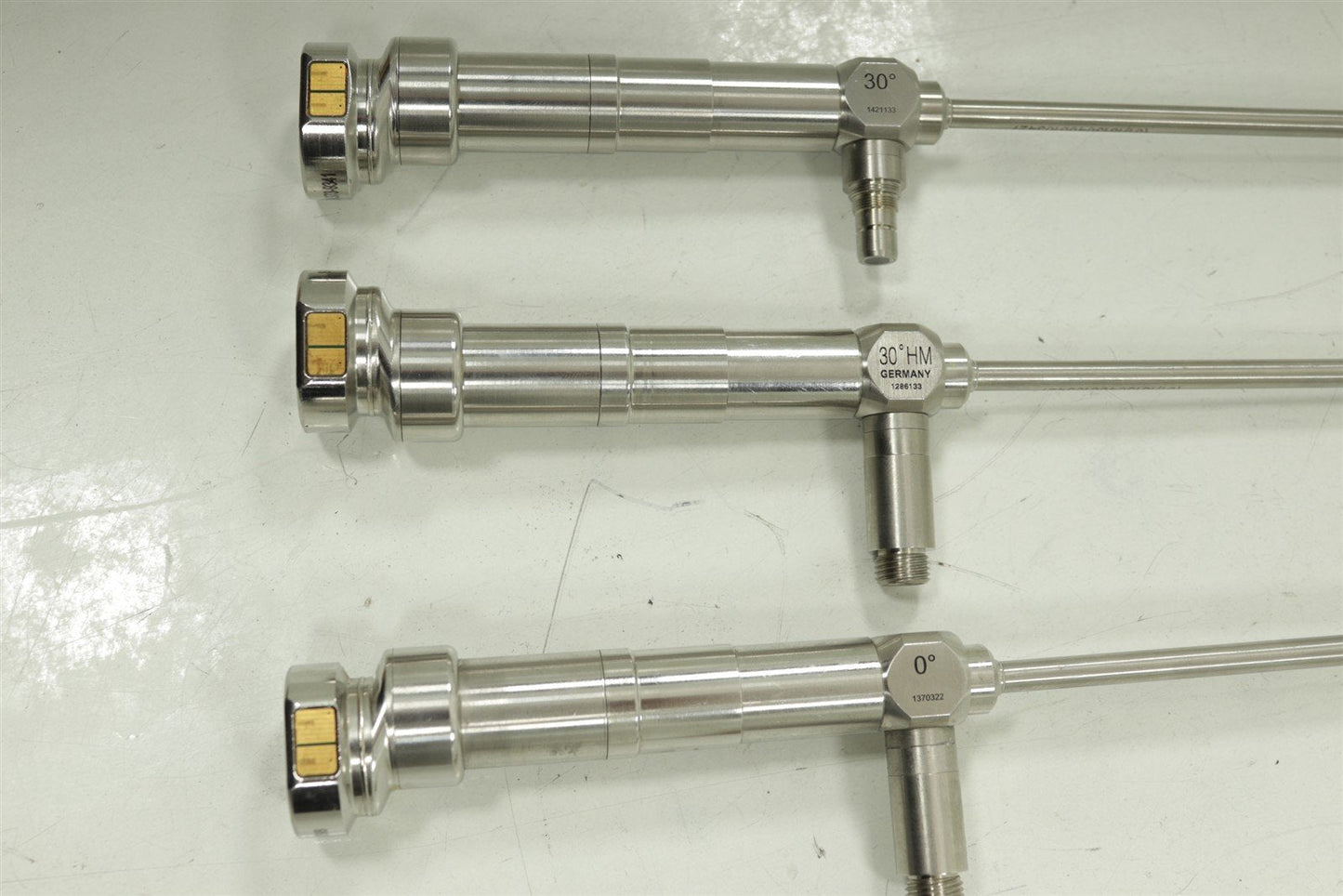 LOT OF 5 VisionSense A134 HD Laparoscopes 3x 5.5mm + 2x 4mm FOR PARTS