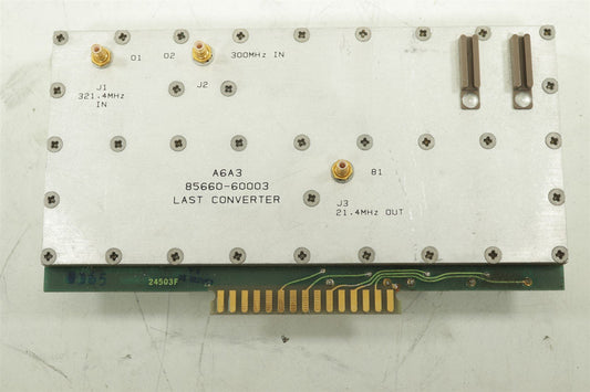HP 8566B Spectrum Analyzer 100Hz-2.5GHz/2-22GHz Last Converter 85660-60003
