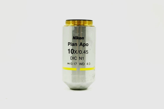 Nikon Plan Apo Lambada Infinity 0.17 WD4 Eclipse Microscope Objective 10x 0.45
