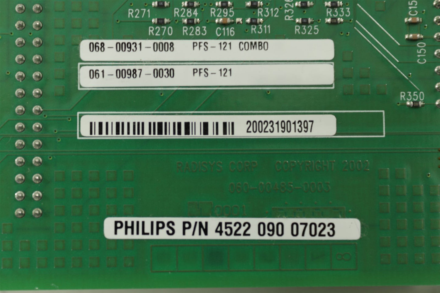 Philips BV Endura X Ray Imaging Console PCB PN 4522 090 07023