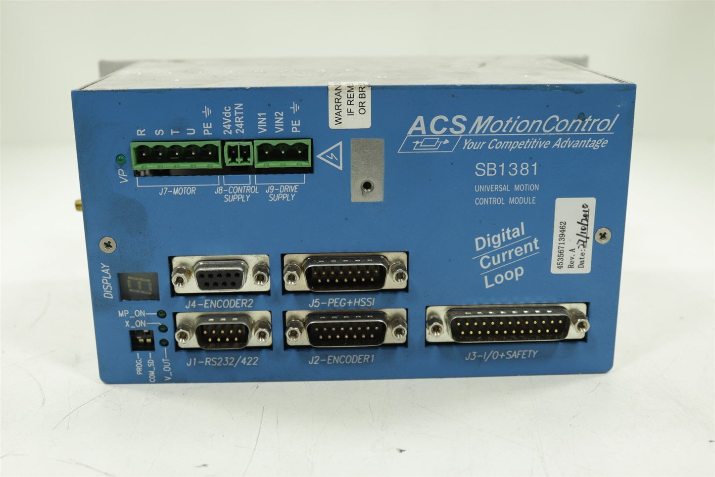 Philips Brilliance CT 4535-671-39465 ACS Tech80 SB1381 Motion Control Module