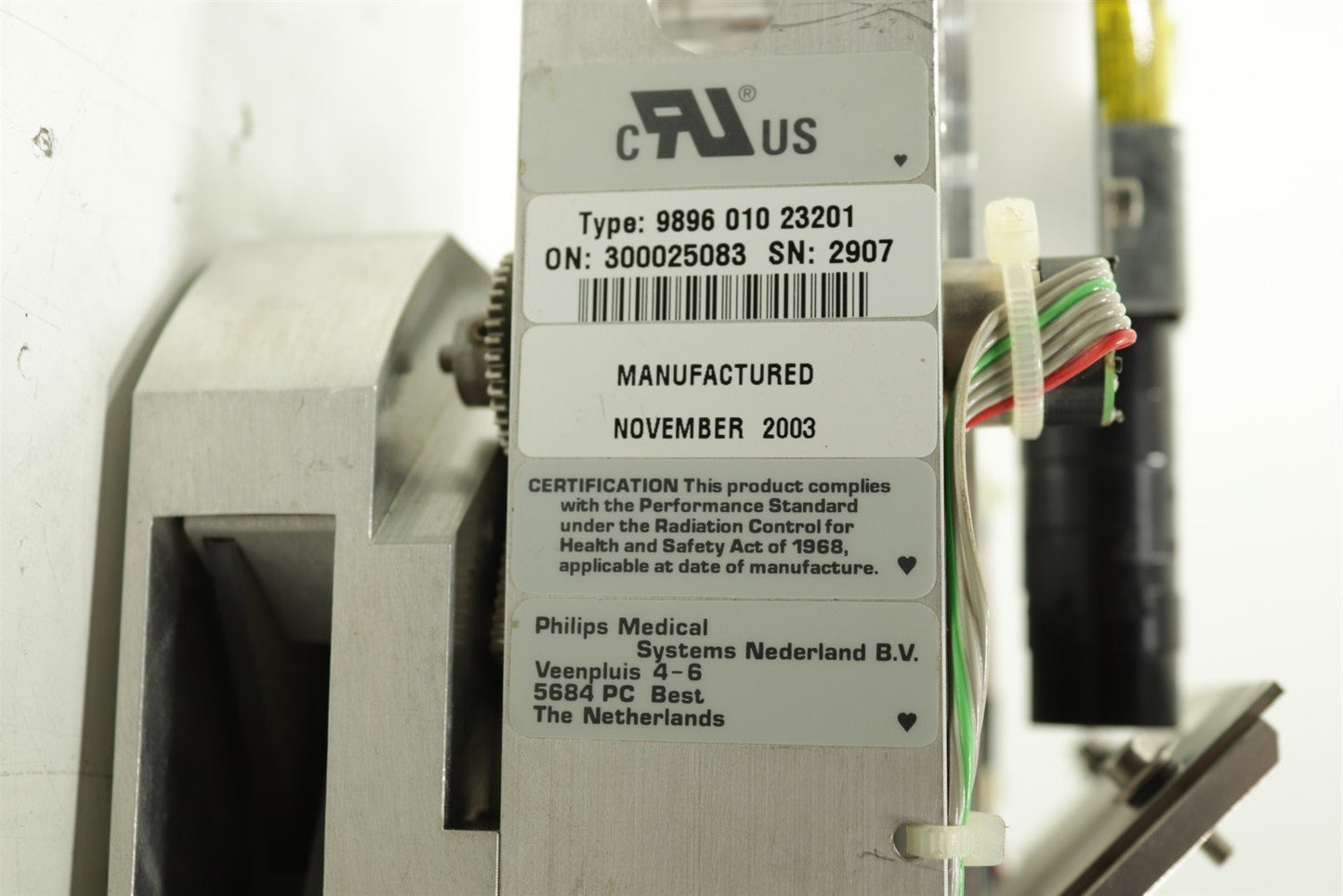 X-Ray Beam Collimator 9896 010 23201 Taken From A Working Philips BV Endura