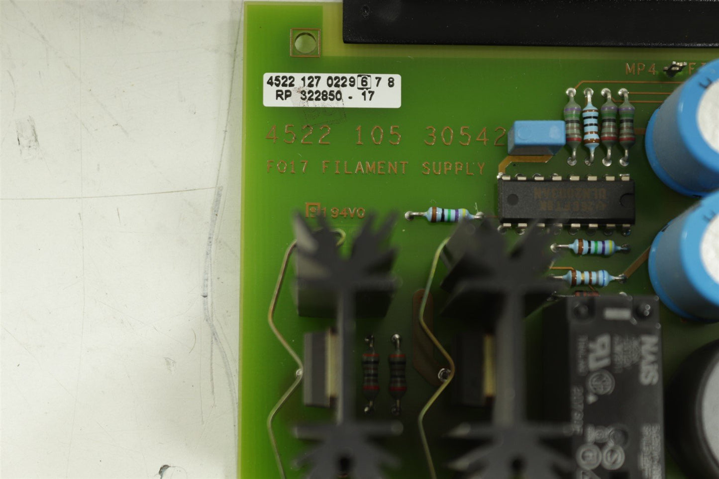 Philips Supply Board 4522 105 30542 From BV Endura X Ray Machine