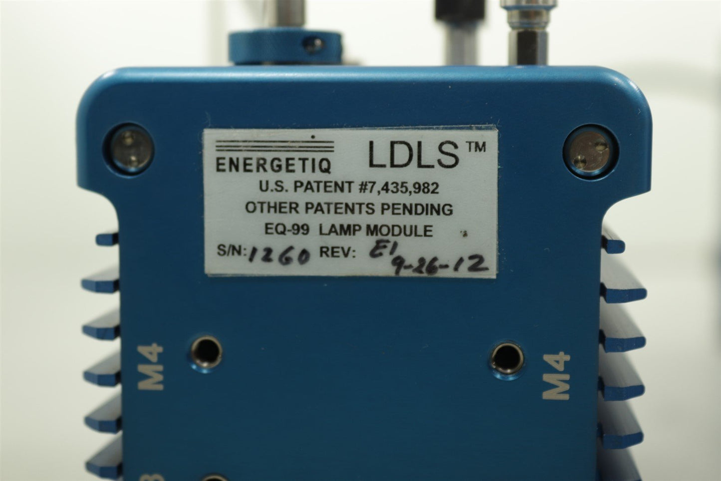 ENERGETIQ EQ-99 LDLS LASER DRIVENLIGHT SOURCE For Parts