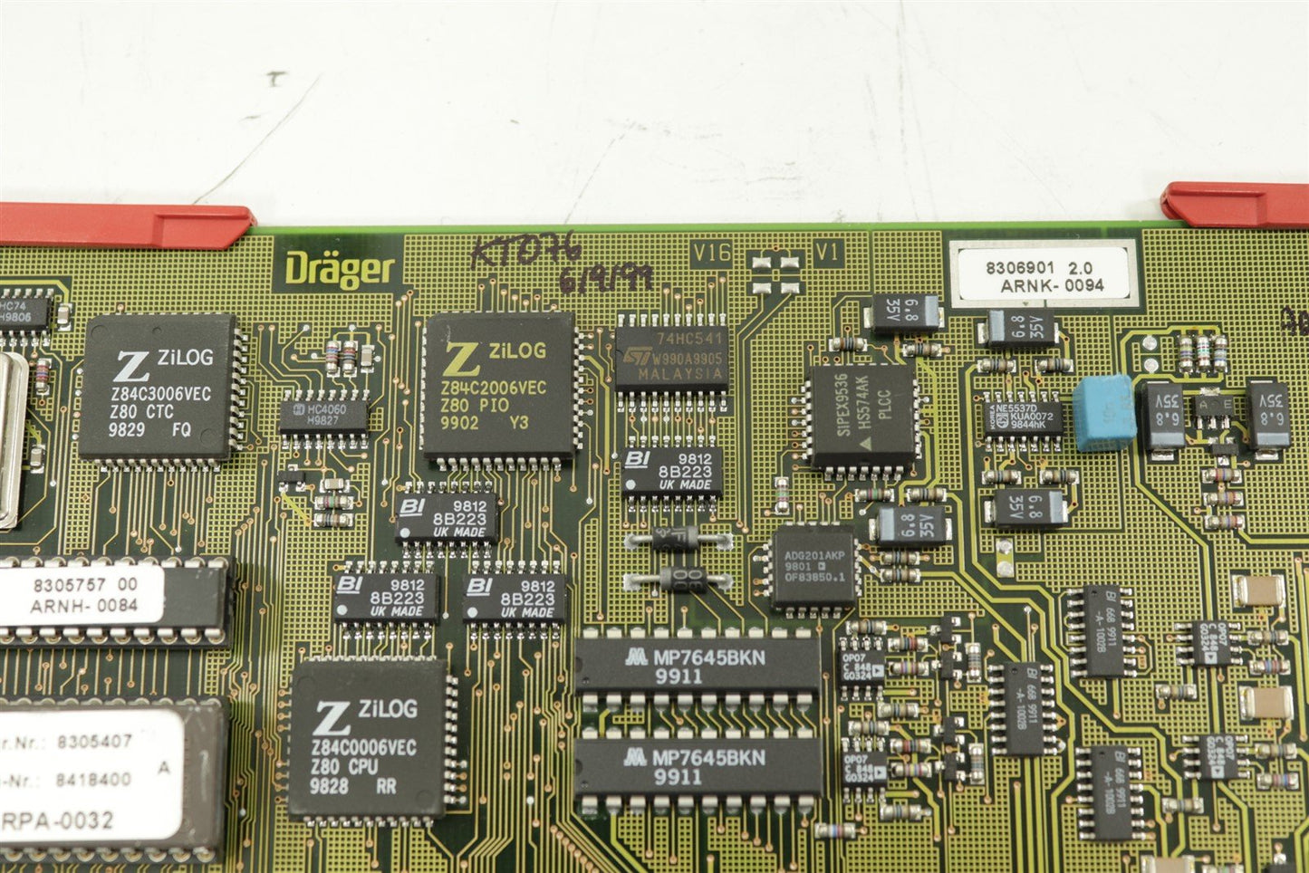 Drager Babylog 8000 Plus PCB PN 8306902