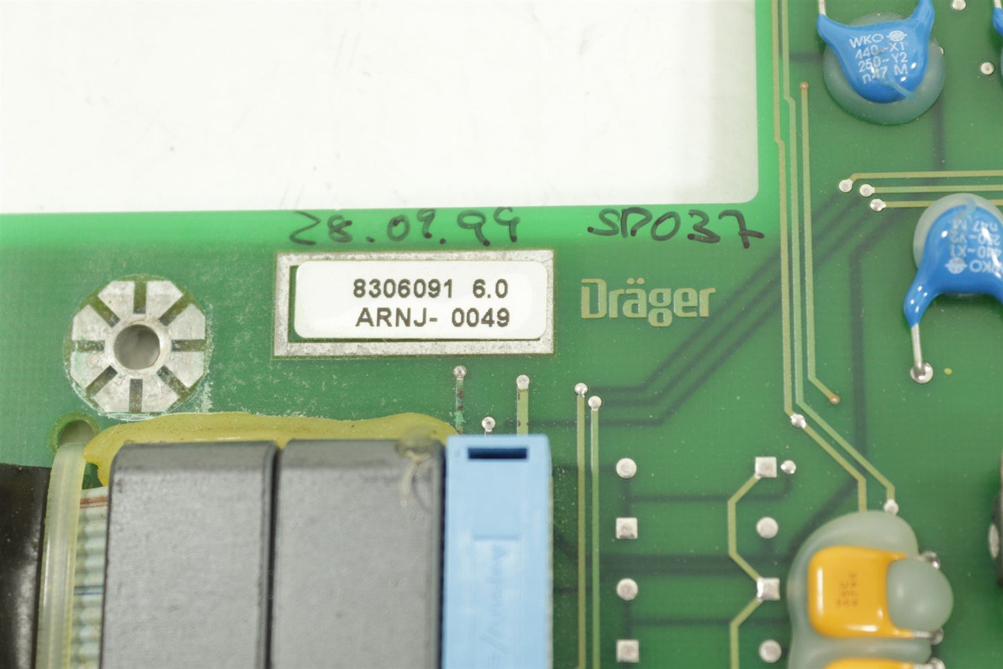 Drager Babylog 8000 Plus PCB PN 8306091