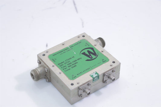 Werlatone C7235-12 RF High Power Directional Coupler 1-1.5GHz 30dB 500W