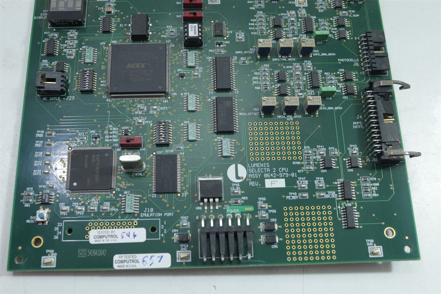 Lumenis Selecta II CPU Board 0642-979-01 REV F