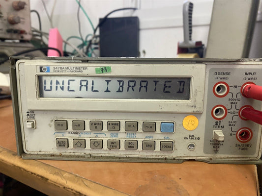 HP Agilent 3478A Digital Multimeter Tested Working!