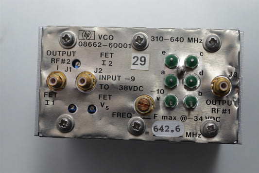 HP Agilent 08662-60001 310-640MHz VC0 642.6MHz RF Oscillator