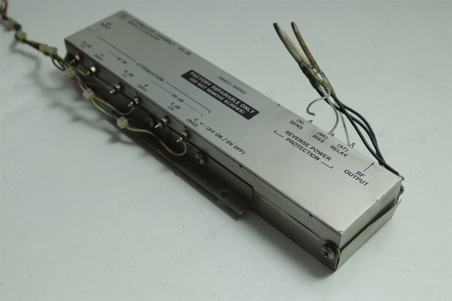 HP Agilent 8662A 155 dB Attenuator, Reverse Power Detector Assy 08662-60002