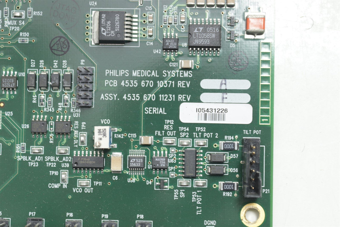 Philips Brilliance CT Scanner Gantry Motion Processor GMP Board 453567010351