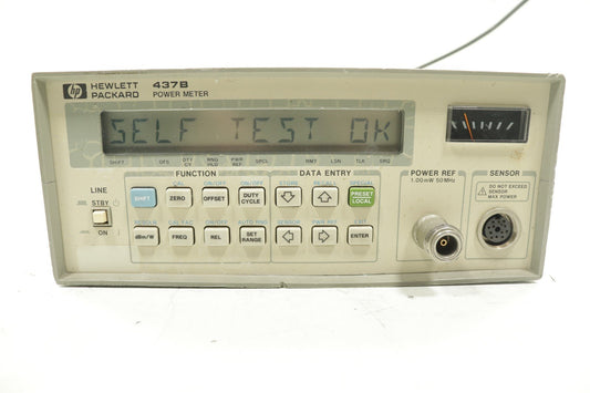 HP Keysight 437B RF Power Meter -70dBm to +44dBm 100kHz-110GHz Tested Calibrated