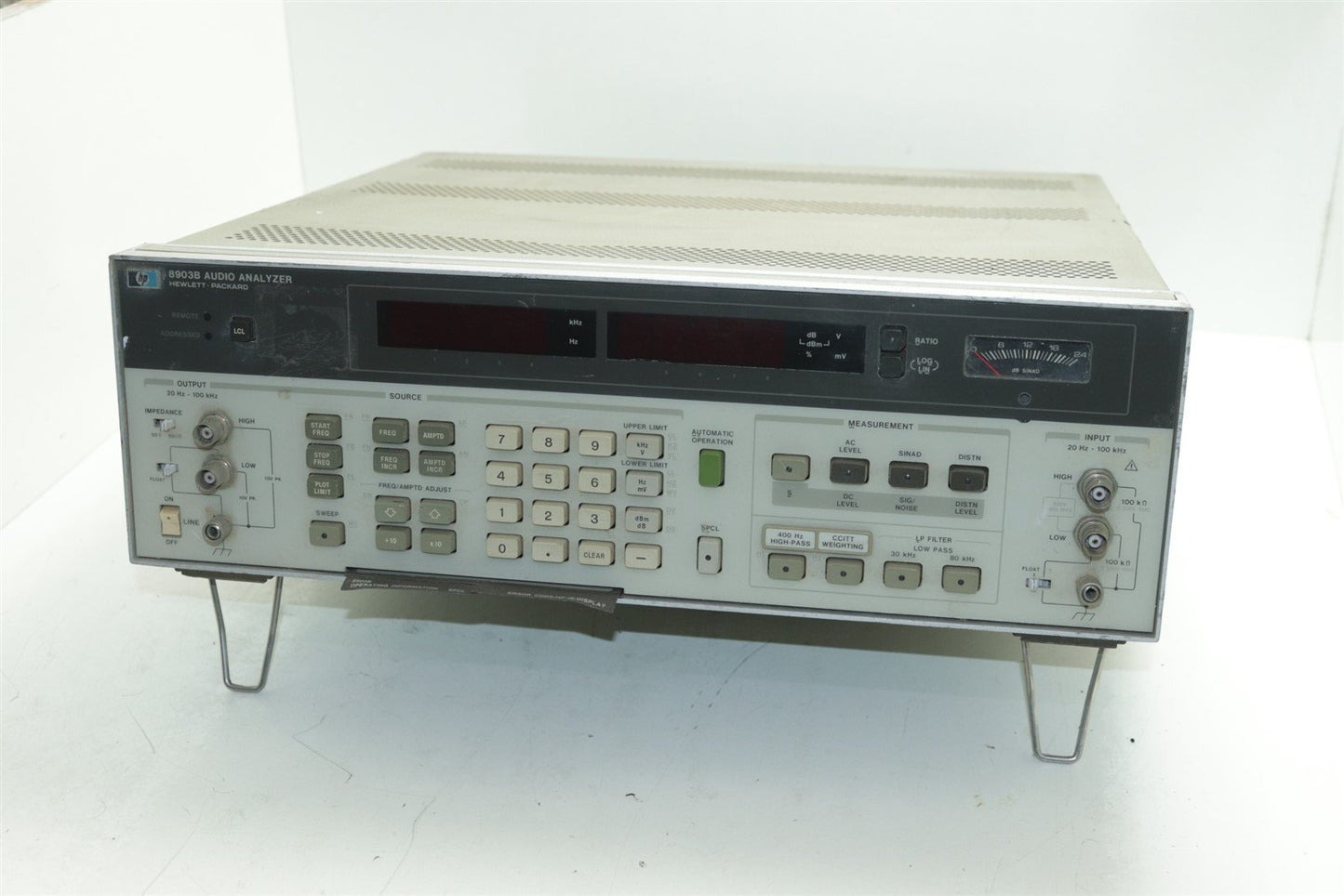 HP Agilent 8903B Audio Analyzer 20Hz - 100kHz Tested