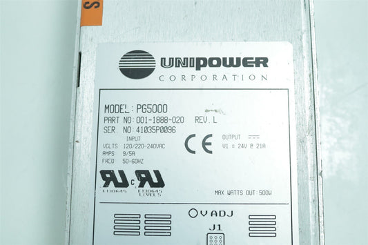 Unipower PG5000 011-1888-020 REV. L 24V, 21A