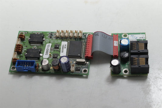 Wallac Quad Stepper Node Board RCB 10565324 E w/Barcode Interface TZA 61005341 A