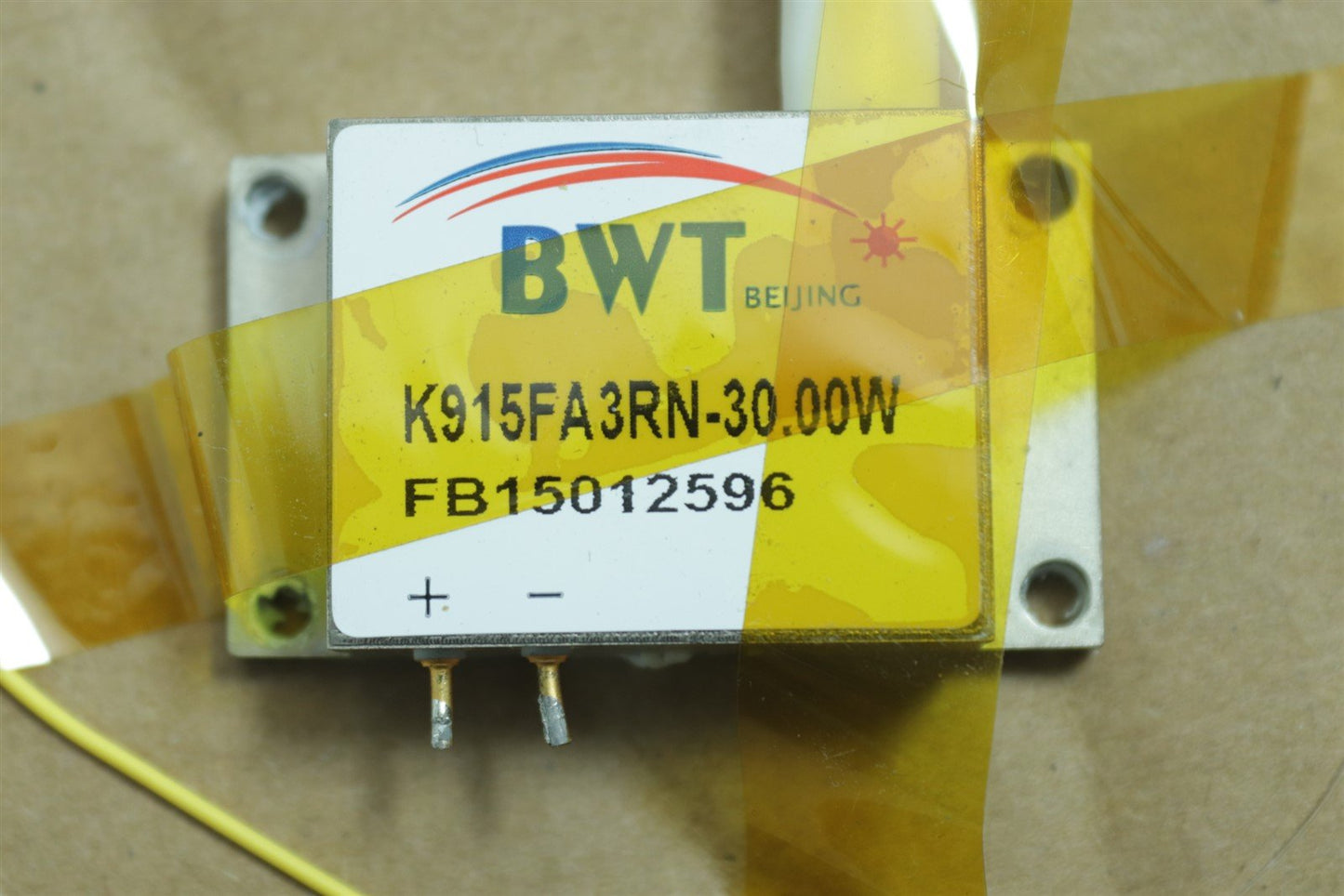 BWT Beijing Fiber Pump Laser Diode 915nm K915FA3RN-30W TESTED + 50cm~fiber