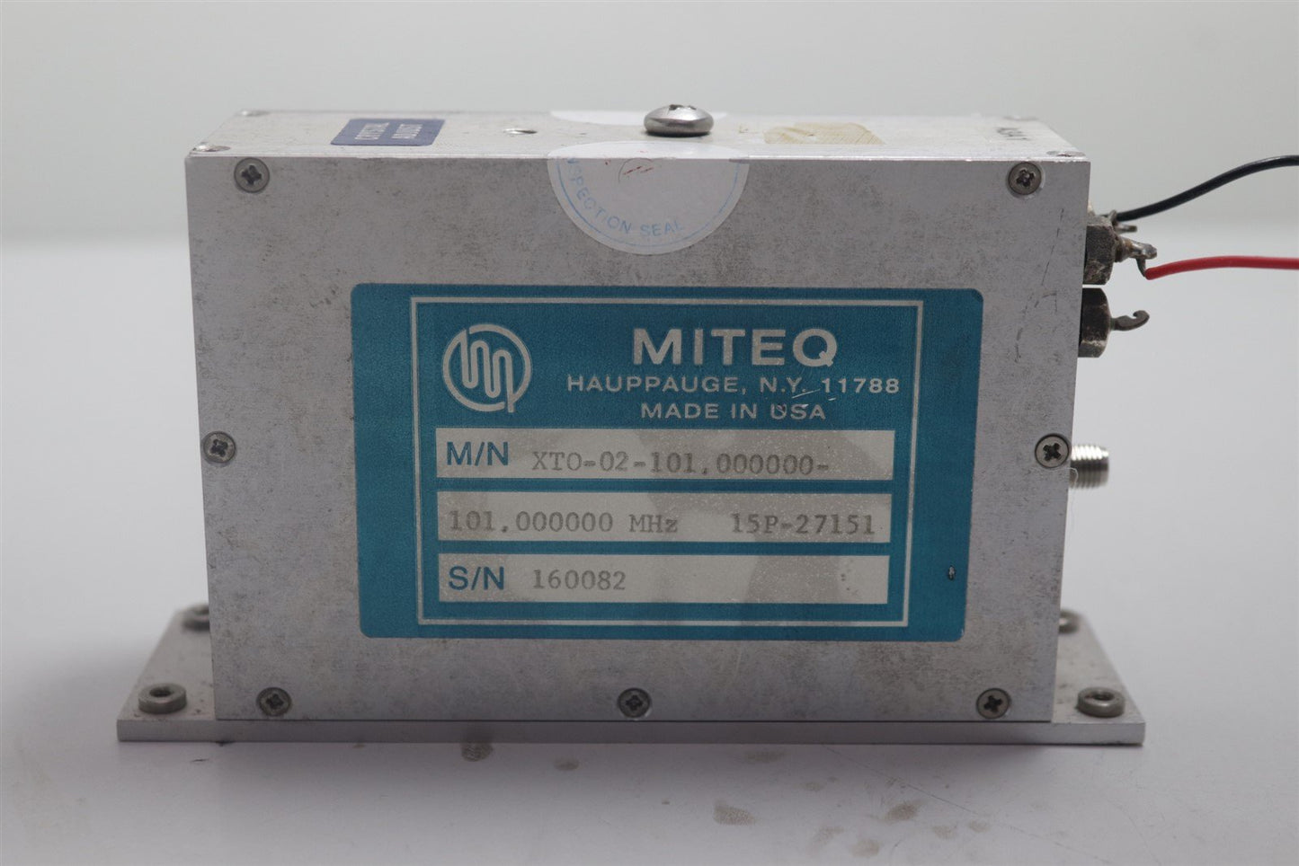 Miteq Phase Lock Crystal Oscillator 101 MHz Tested