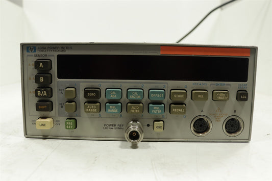 HP Agilent 438A Power Meter Dual Channel 100KHz-50GHz Tested Calibrated