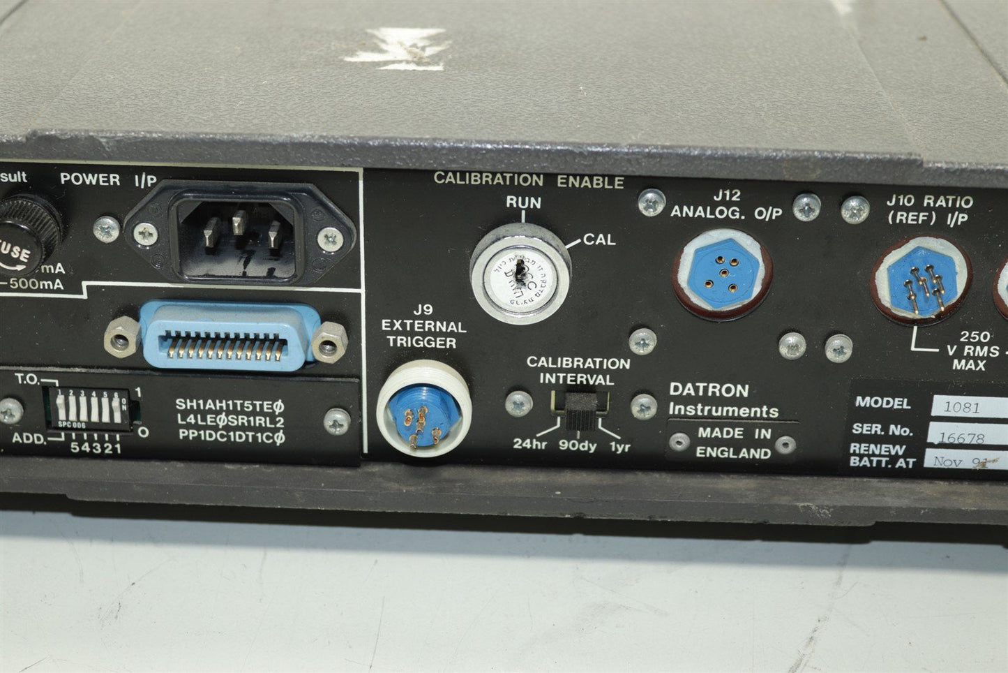 Datron 1081 Autocal Standards Multimeter OPT: 10, 20, 40, 50, 70