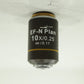 Motic EF-N Plan Microscope 10X 0.25 ∞/0.17 + 4X 0.10 ∞/- Objective lens