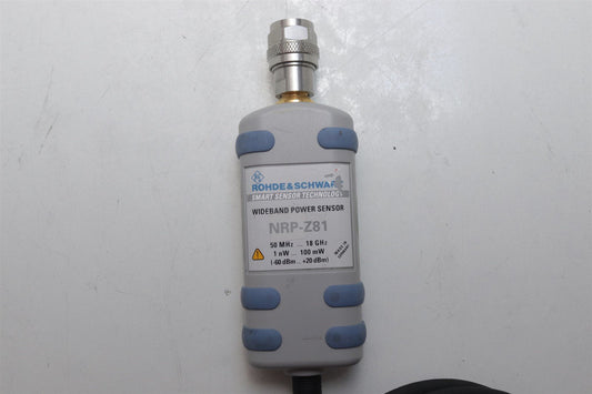 Rohde & Schwarz NRP-Z81 50MHz-18GHz Wideband Power Sensor -60dBm to +20dBm
