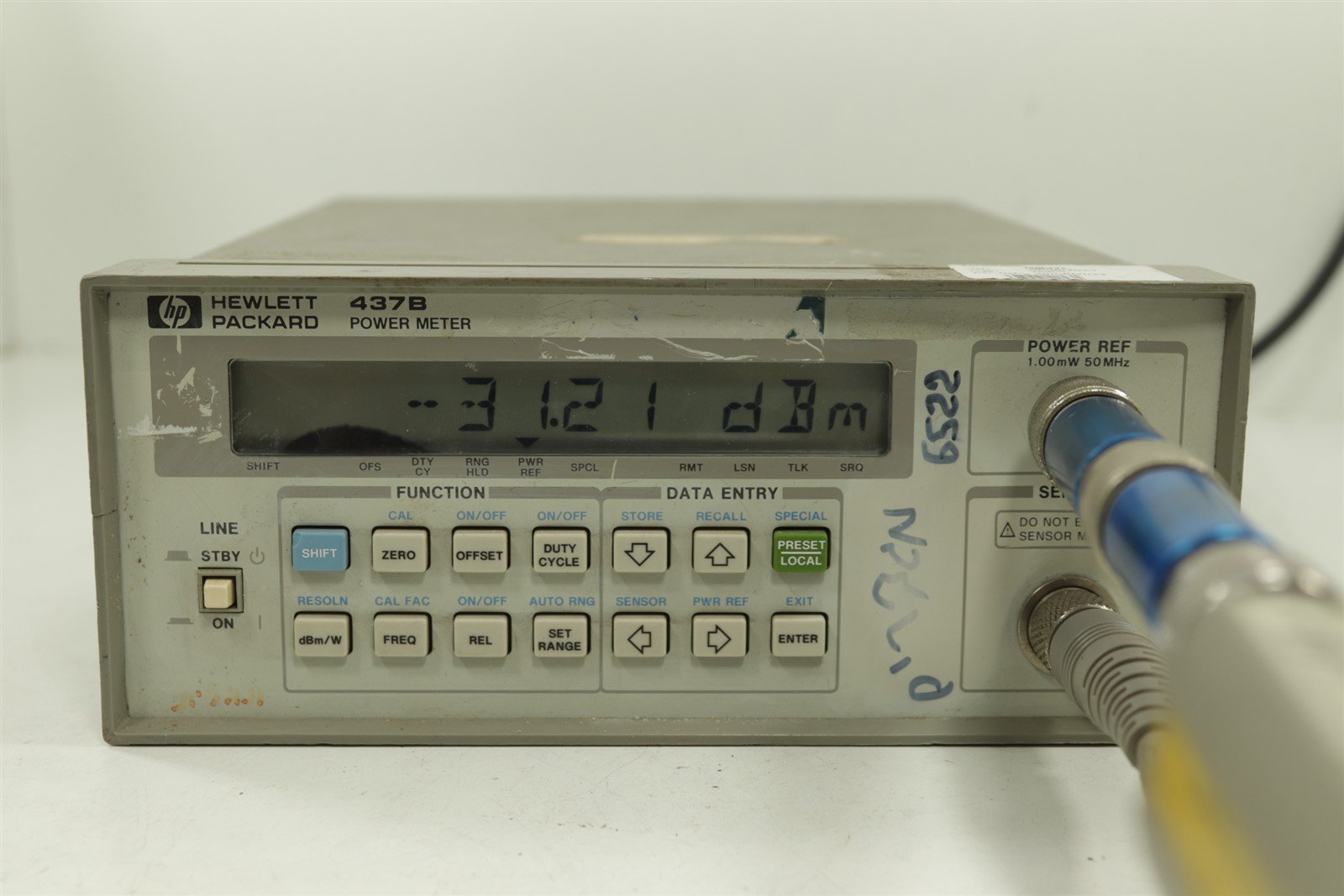 Full Set HP 437B Power Meter, 8481D Sensor, 2x NAT-15 Attenuators & 11 ...